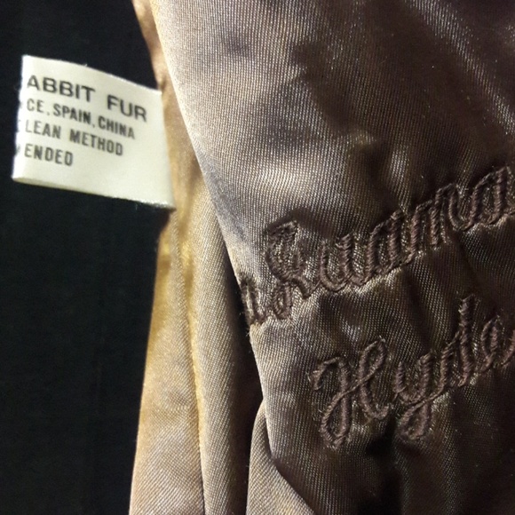 Vintage rabbit fur Vest  S  26"L  2 pockets - Picture 6 of 8